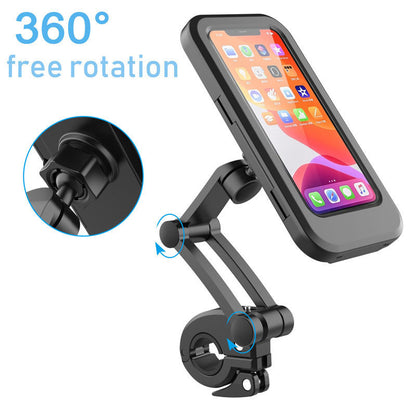 Adjustable Waterproof Bicycle Mobile Phone Holder Mount Universal Bike Motorcycle Handlebar Cell Phone Support Mount Bracket Bag