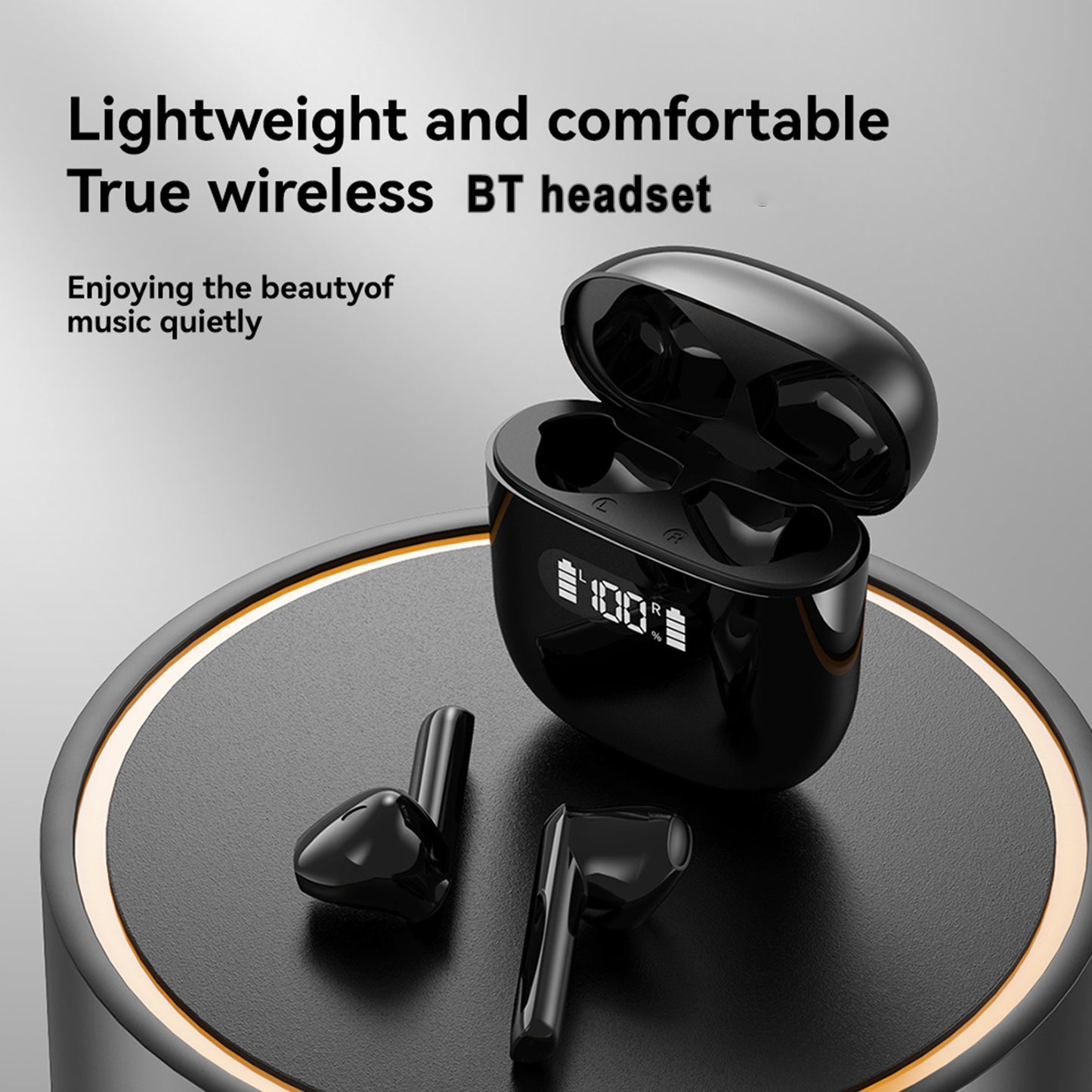 Wireless BT 5.3 Earbuds Earphones LED Display IPX4 Waterproof for Phone Laptop Computer