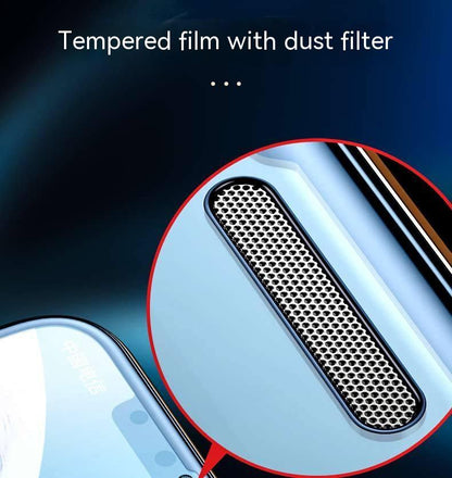 Privacy Tempered Film Dustproof Net Full-cover Screen Protector