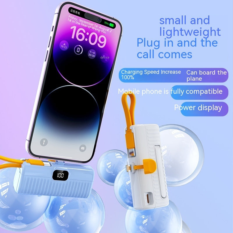 Power Bank Compact Portable Capsule Power Bank